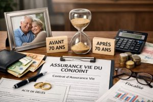 Décès et assurance vie du conjoint avec fiscalité avant et après 70 ans