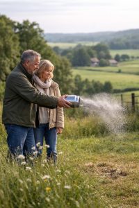 Dispersion symbolique des cendres en pleine nature sur un terrain privé, dans le respect de la réglementation funéraire en France